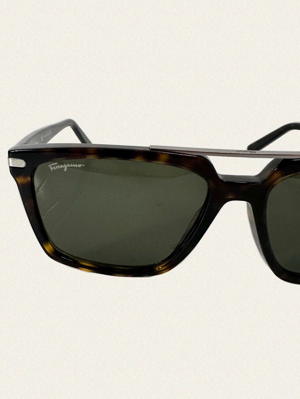 Salvatore Ferragamo SF1037S Tortoise Square Sunglasses - Picture 7 of 11